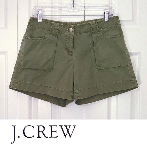 J. Crew cargo shorts, olive green, Women's Size 4